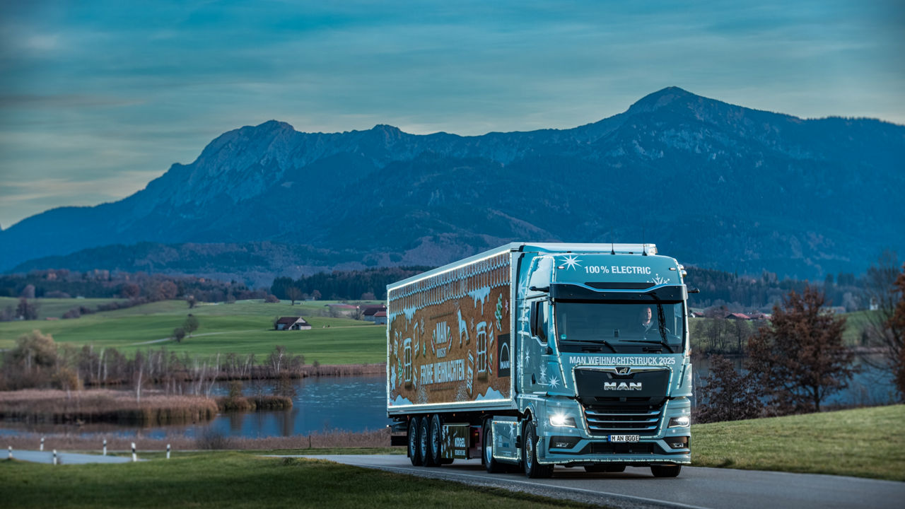 MAN LKW volle Seitenbreite